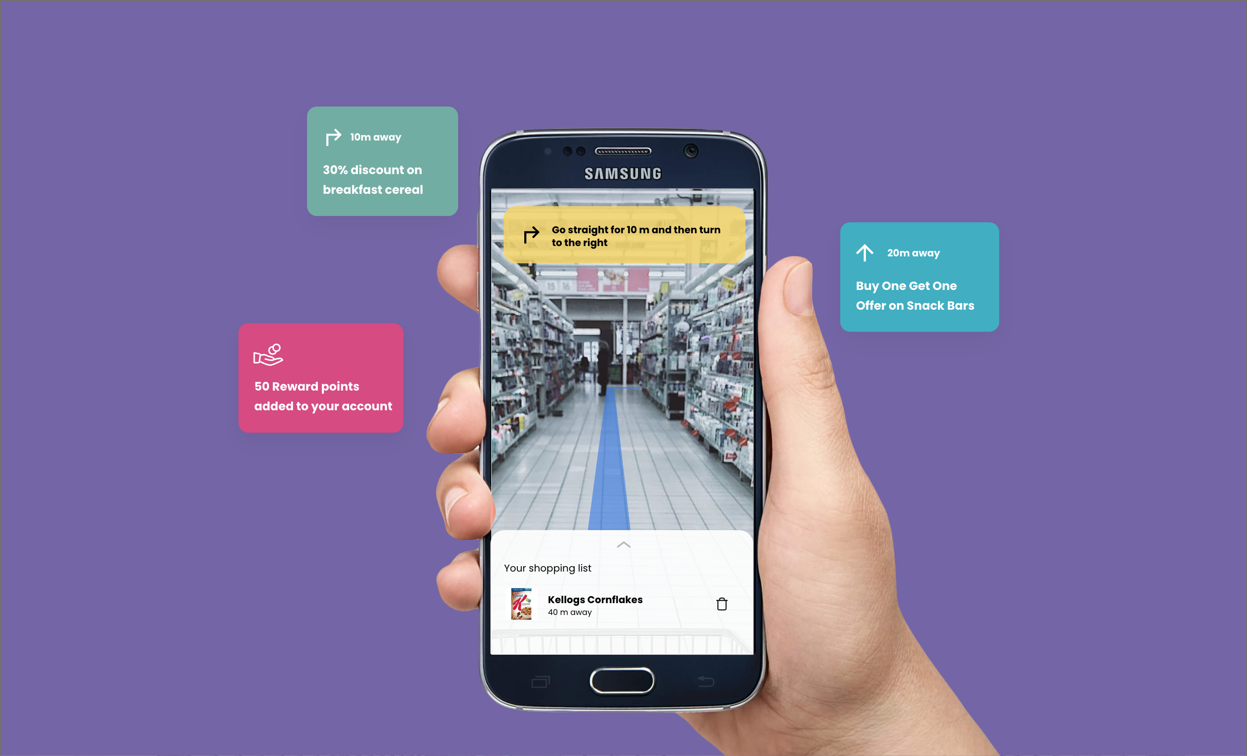 Interactive AR experience for retail stores